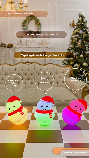 Title 7, Snowman Silicone Pat Lamp Bedroom Decoration, a...