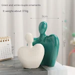 Nordic Modern Minimalist Ceramic Love Hug Couple Decoration for Living Room, Study, Wine Cabinet. Light luxury for the h — photo 11