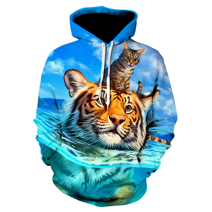Title 6, Impressão Digital 3D Moda Gato Personalidade Ma...