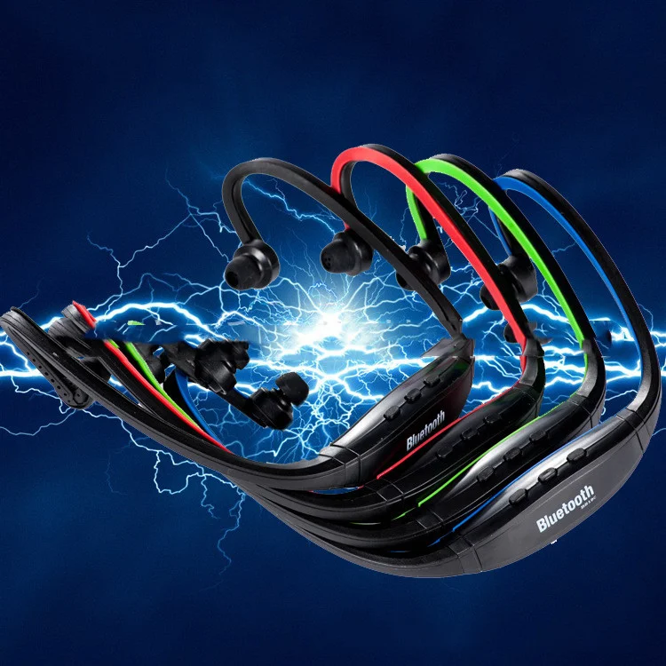 Title 3, Cuffie Bluetooth S9 sportive, montate posterior...