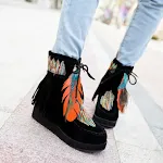 Botas cortas de mujer estilo nacional con suelas cómodas perfectas para el uso diario. Disfruta de estilo y confort con estas botas. — foto 1