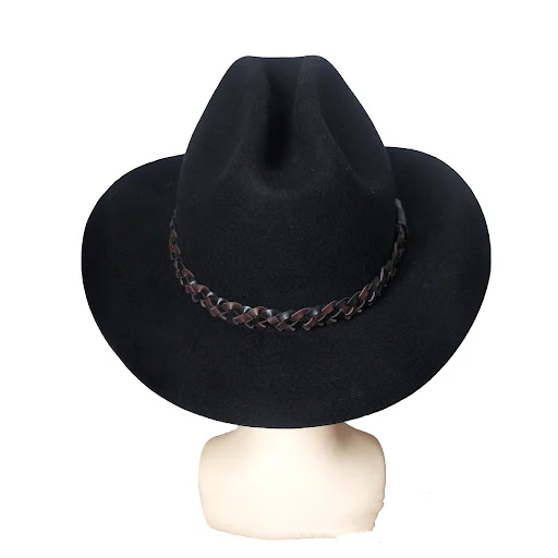 Title 5, Wool Western Cowboy Hat with Belt, Top Hat, Jaz...