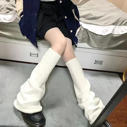 Title 5, Japanese Style Students Pile Style Knitted Leg ...