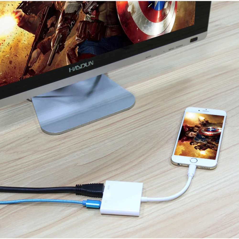 Title 3, Cabo Lightning para HDMI de tela espelhada em H...