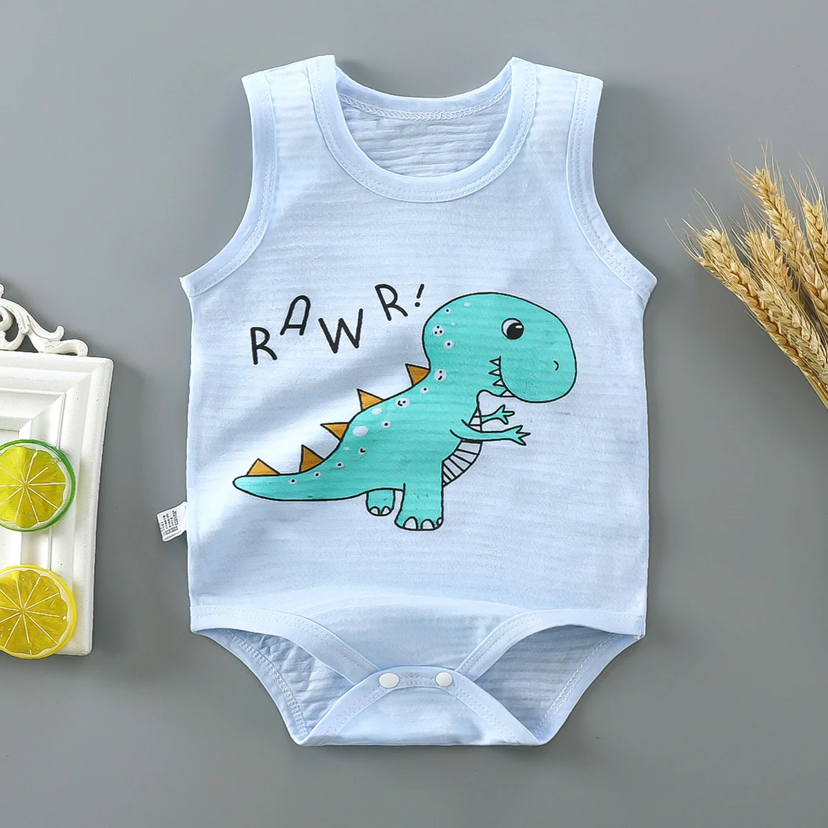 Macacão Triangular para Bebê Recém-Nascido Romper Infantil Roupa Infantil Confortável e Fofa Ideal para o Dia a Dia e Brincadeiras — foto 12