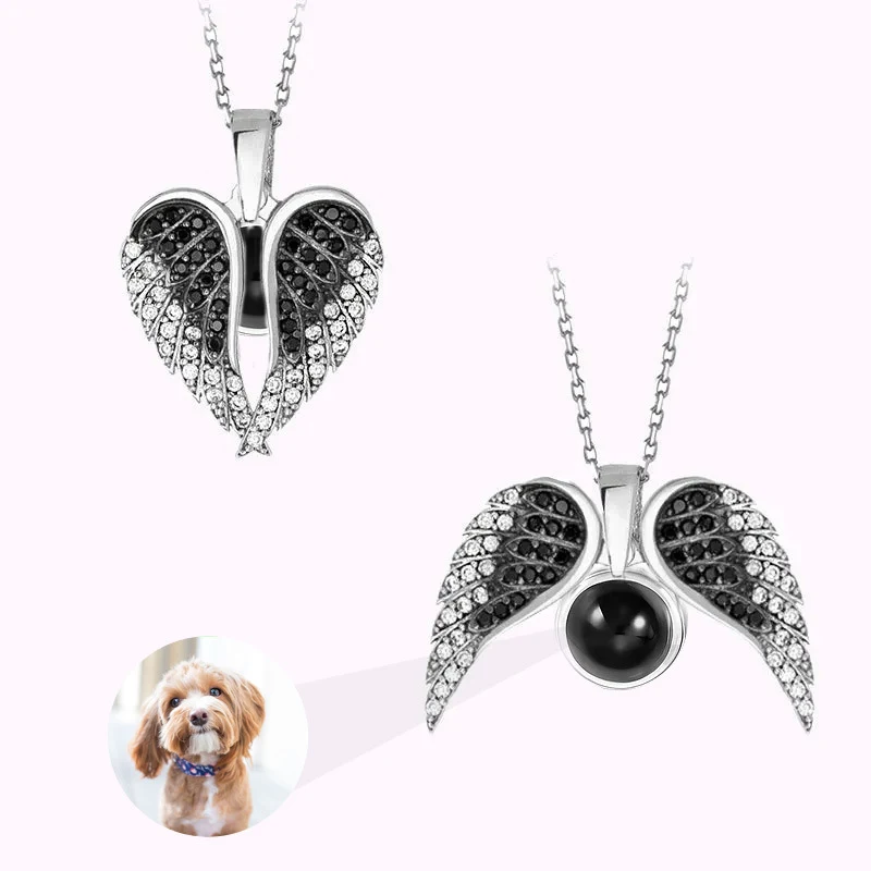 Colar feminino Asas de Anjo Amor. Joia elegante e delicada para mulheres. Um presente perfeito, simbolizando amor e proteção. — foto 8