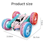 Pink stunt double sided car