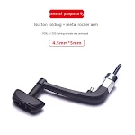 Carrete de pesca metálico con manivela plegable y balancín ideal para roca, duradero y fácil de transportar para una experiencia superior. — foto 7