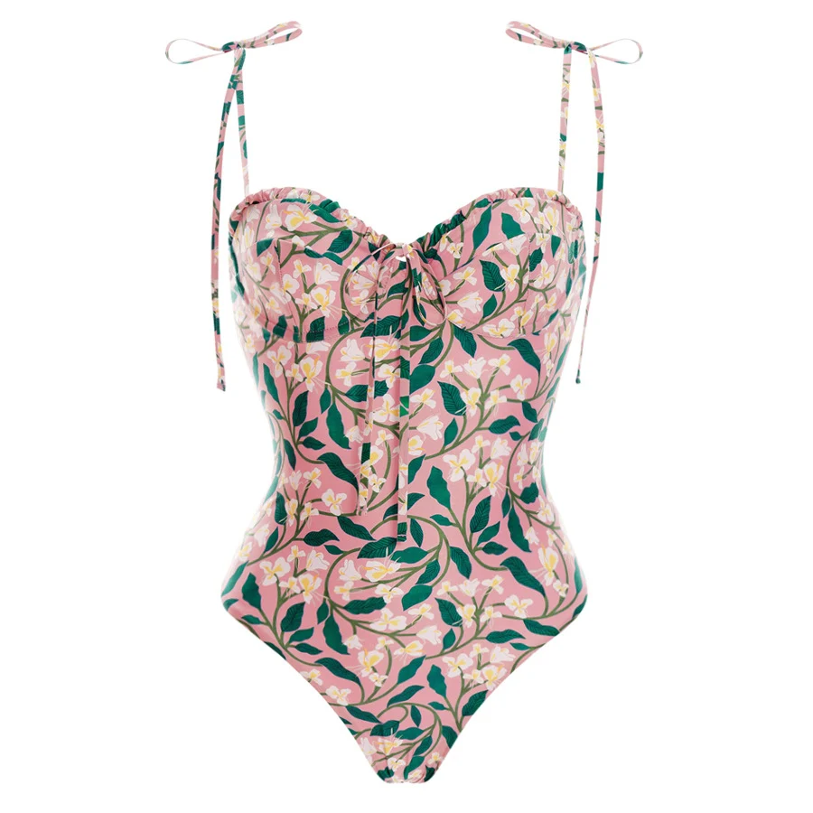 Women's One-piece Swimsuit and Wrap Skirt Set, Stylish and Comfortable Beachwear, Perfect for Swimming and Sunbathing, f — photo 6