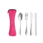 4pcs set rose red
