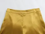 Damesmode straight cut pak jasje en hoge taille casual broekpak. Stijlvol en comfortabel voor dagelijks gebruik of speciale gelegenheden. — foto 2