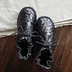 Retro Artystyczne Damskie Buty ze Skóry Naturalnej – stylowe i wygodne obuwie dla kobiet, idealne na co dzień oraz wyjątkowe okazje. — zdjęcie 1
