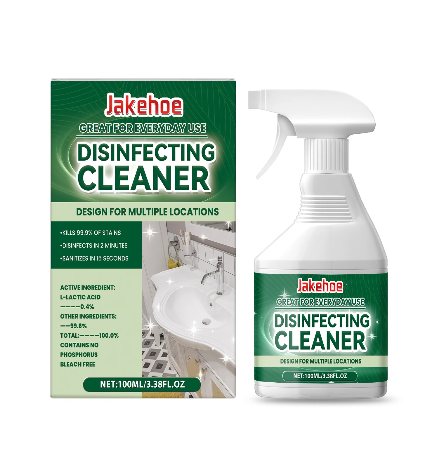 Title 1, Disinfecting Cleaner Kills Germs and Bacteria C...