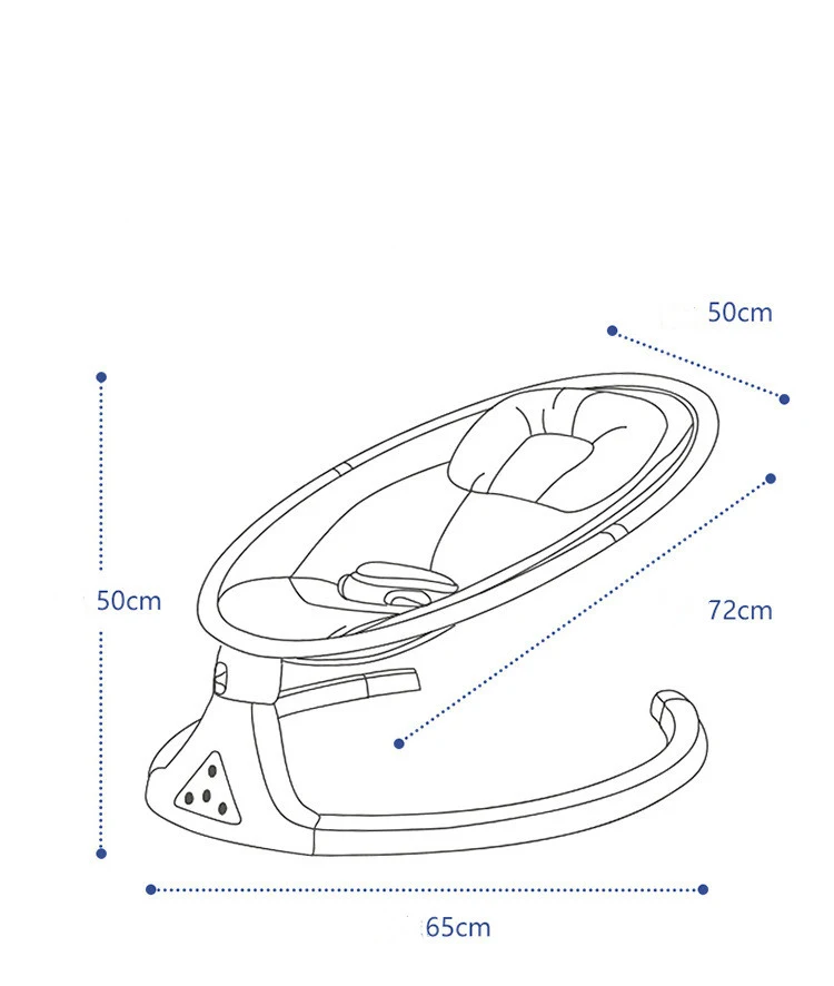 Title 1, Adjustable Electric Baby Rocker Cradle, automat...