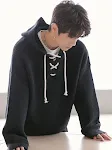 Waffle Knit Hooded Fashion Loose Sweater, designed for comfort and style. Perfect for casual wear, offering a relaxed an — photo 4
