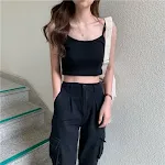 Top corto da donna con gilet a canotta slim fit — foto 7