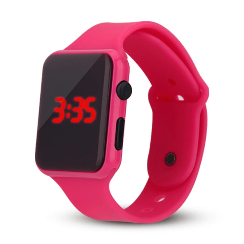 Title 4, Apple compatible LED kids square watch. A safe ...