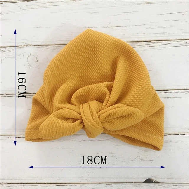Fasce per neonati con nodo a fiocco e turbanti per bambini piccoli 6-18 mesi. Comodi ed eleganti per la testa del tuo bebè. — foto 6