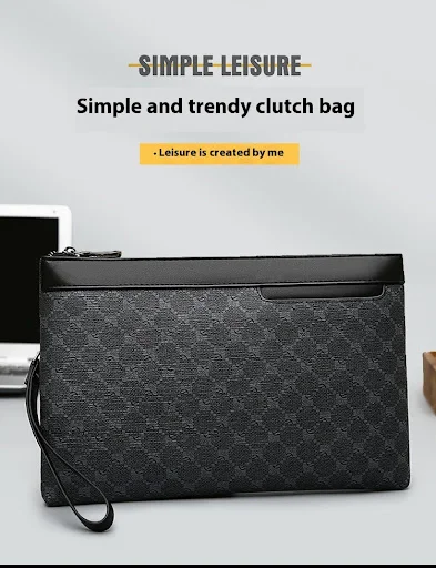 Title 9, Mens Black Fashion Retro Leather Bag