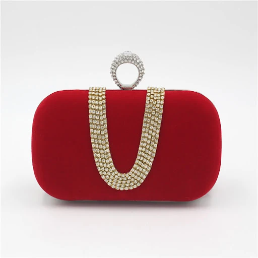 Title 5, Diamond večernja torba Velvet Clutch Bridal Dre...