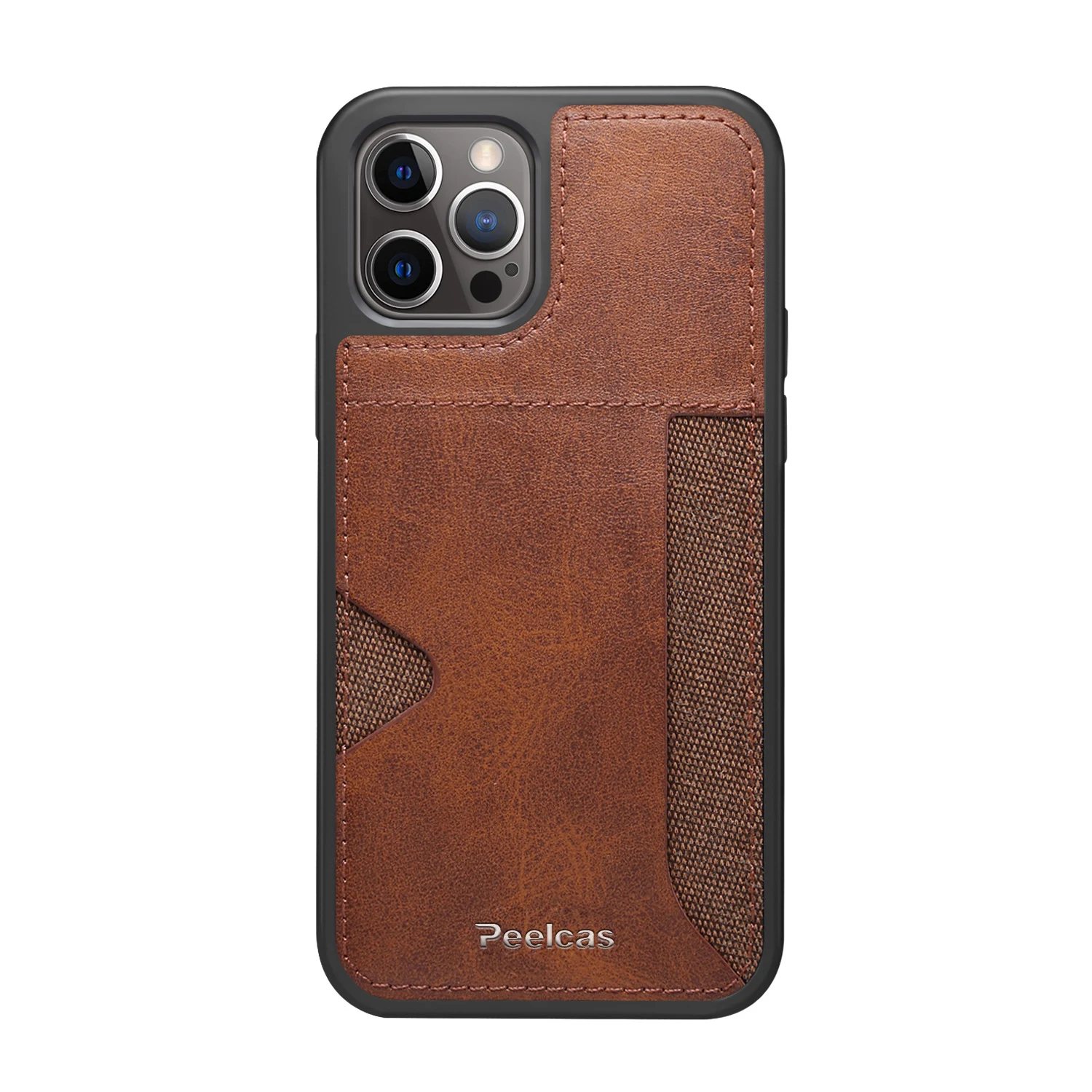 Title 5, Capa de couro para celular com porta-cartões, p...