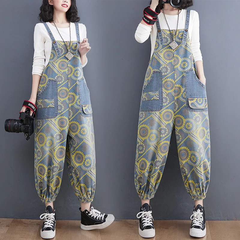 Macacão Jeans Spring Lean Print para mulheres — foto 5