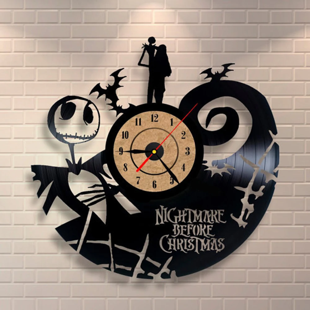 Orologio da parete in vinile a forma di gatto creativo, decorazione per camera. Movimento al quarzo ultra silenzioso. Design unico e moderno. — foto 3