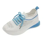 Sommer Neue Stil Strass Casual Schuhe Damen Walking Schuhe Socken Sportschuhe für Komfort und Stil. Leichte, atmungsaktive Sneaker — foto 3