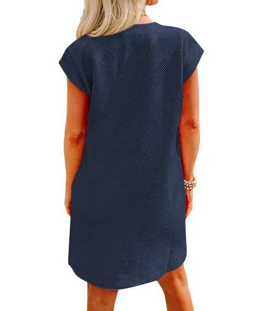 Title 25, Womens Casual Sports Round Neck Pocket Short S...