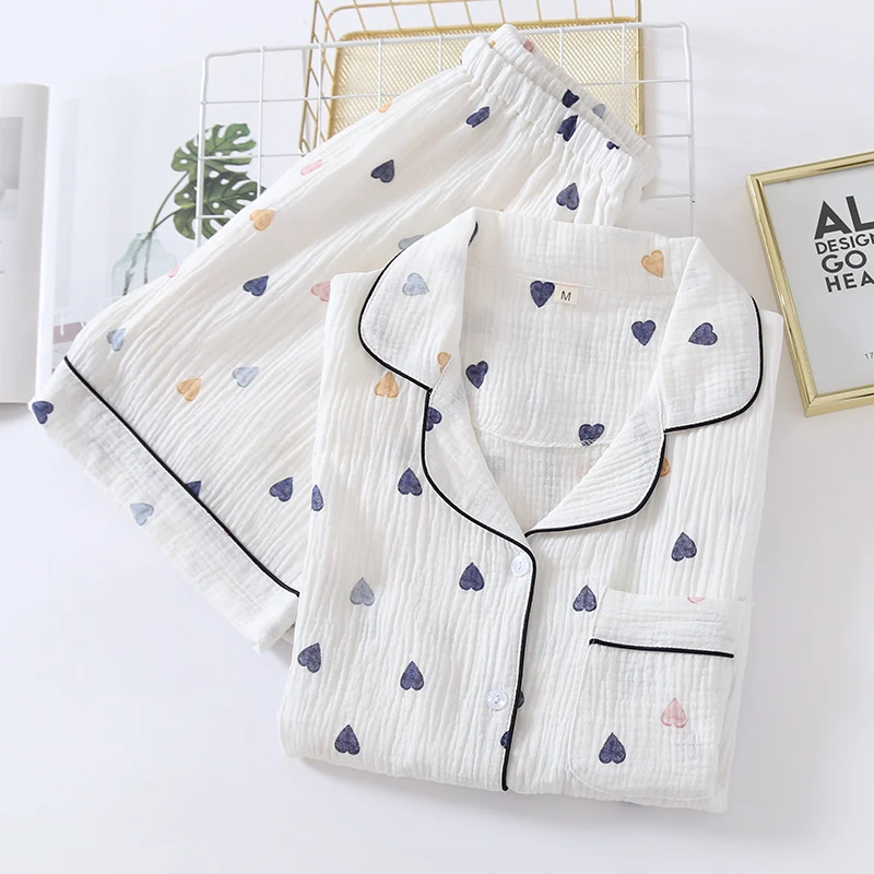 Title 4, New Style Cotton Gauze Short-sleeved Shorts and...