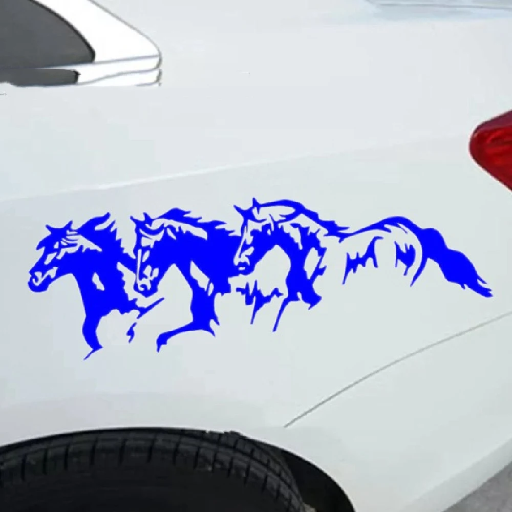 Title 4, New Three Horses Auto Decal Give your vehicle a...
