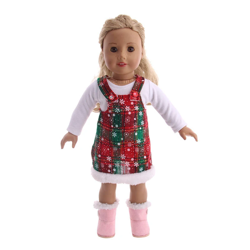 Roupa de Natal para bonecas American Girl de 18 polegadas. Saias e trajes de 43 cm. Acessórios festivos para sua boneca. Um presente perfeito! — foto 3