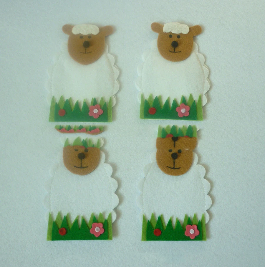 Title 1, Easter Lamb Knife And Fork Bag Tableware Set 4 ...