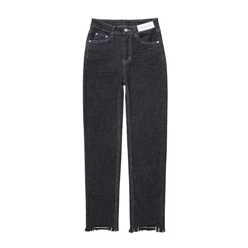 Women's Smoky Gray Straight-leg Jeans, comfortable and stylish. Versatile jeans perfect for casual or dressed-up looks. — photo 3