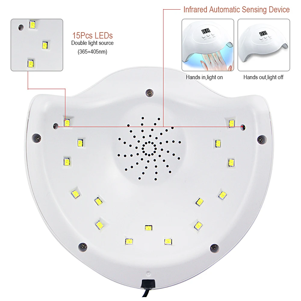 LED Phototherapy Nail Machine for fast & perfect curing. Professional results for gel, acrylic, and shellac nails. Achie — photo 1