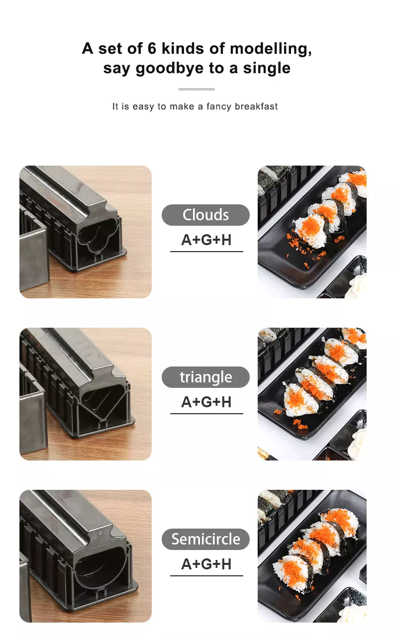 Title 7, 10pcs Sushi Making Kit Make delicious sushi at ...