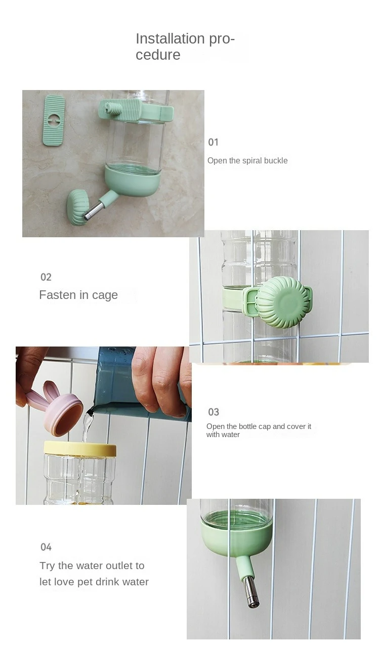 Title 8, Dog hanging waterer cat water bottle puppy not ...