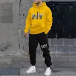 Conjunto Masculino de Moletom Esportivo Sweater e Calças de Treino Conforto e Estilo para Lazer e Esportes Perfeito para Relaxar com Conforto e Elegância — foto 4