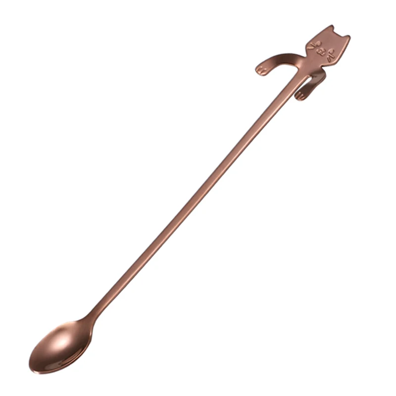 Stainless Steel Small Spoon Creative Cartoon Cute Dessert Milk Tea. Enjoy your treats with this adorable and functional — photo 3