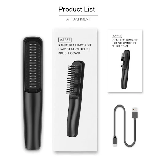Title 10, Wireless Charging Anion Straight Comb USB Recha...