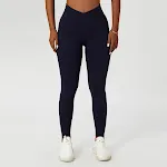 Breathable cross waist tight quick-drying pants for active women. Experience ultimate comfort and flexibility during you — photo 2