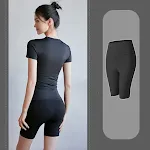 Star Yao black fivepoint pant