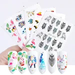 Gekleurde Water Transfer Nail Stickers voor DIY Decoratie. Eenvoudige Applicatie en Levendige Designs. Perfecte Manicure in een Handomdraai. — foto 10