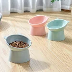 Tilted Elevated Cat Food Bowl Ergonomic Raised Anti Vomiting Plastic Feeding Bowl Non Slip for Cats, Promotes Comfortabl — photo 14