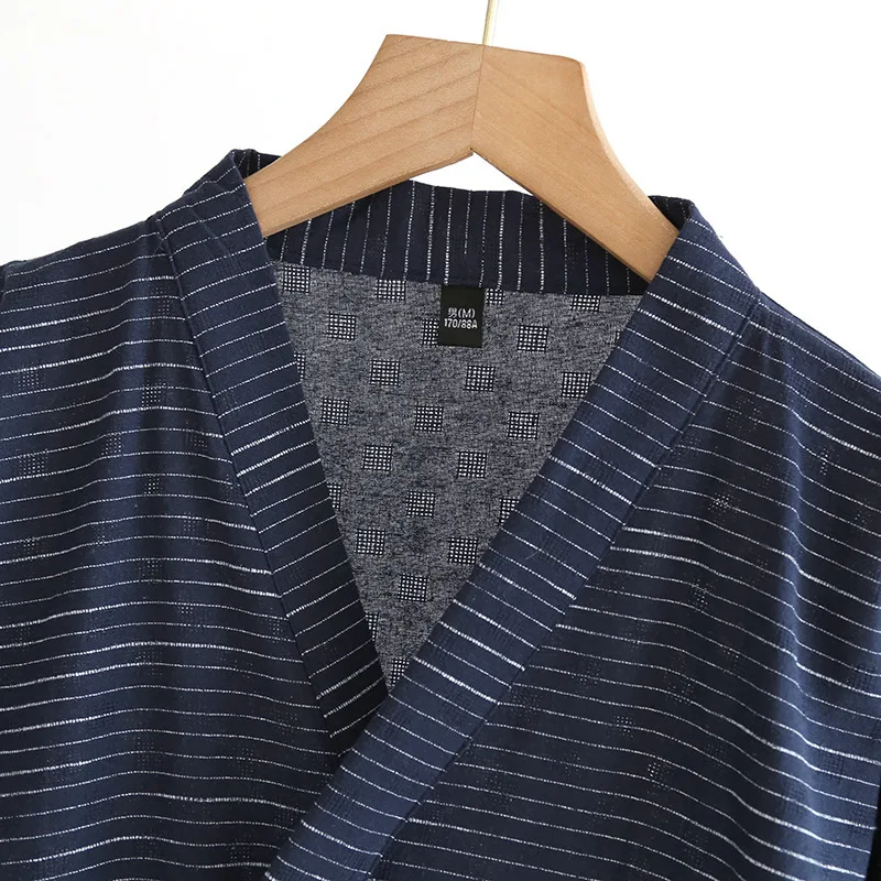 Kimono de algodão gaze jacquard de verão, fino, roupão de banho simples para casa, leve e confortável, ideal para o verão. — foto 18