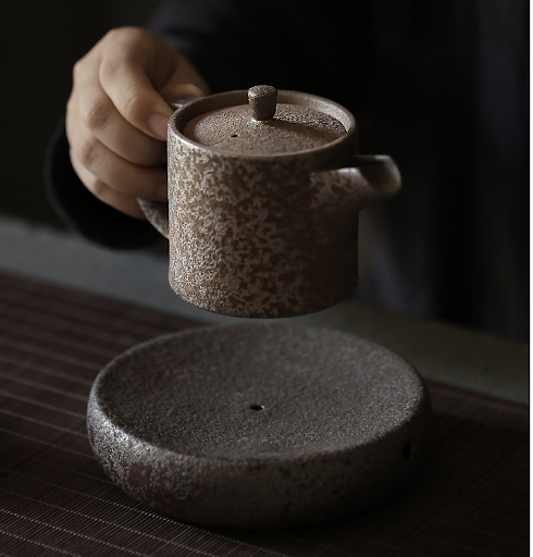 Title 9, Rusty glaze teapot, vintage handheld pot, Ruyi ...
