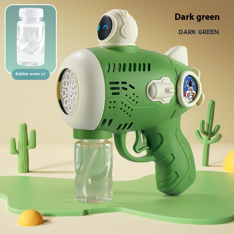 Arma de bolhas Gatling elétrica para crianças Brinquedo divertido ao ar livre Jogo de bolhas automático Fácil de usar Presente perfeito para crianças — foto 5