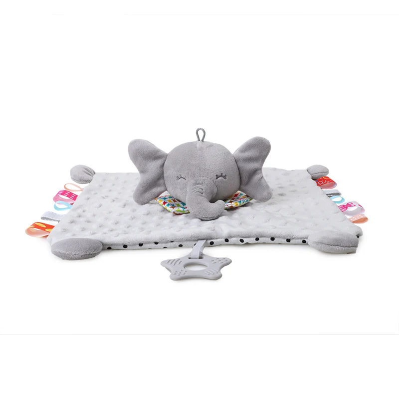 Cobertor para bebê e criança, com mordedor, pelúcia macia, bonecas para dormir, brinquedo calmante, toalha, babador. Sono e conforto juntos. — foto 5