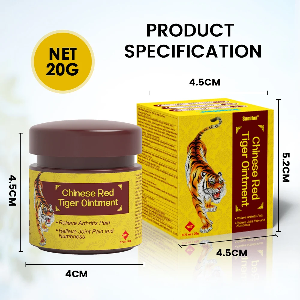 Adesivo Chinês "Tigre Vermelho" Ativa a Circulação Sanguínea e Creme para Alívio da Febre e Dor. Sinta o alívio rápido. — foto 6