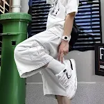 Pantalones Cargo Rectos Sueltos Cropped Versátiles Casuales y Modernos para un Look Trendy y Confortable. — foto 3
